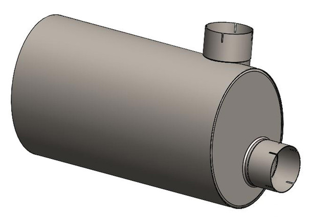 12.3" x 15.2" Universal Aluminized Muffler M-757