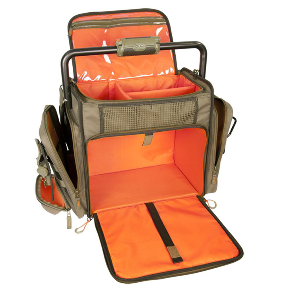 Wild River FRONTIER Lighted Bar Handle Tackle Bag with o Trays - P/N WN3702