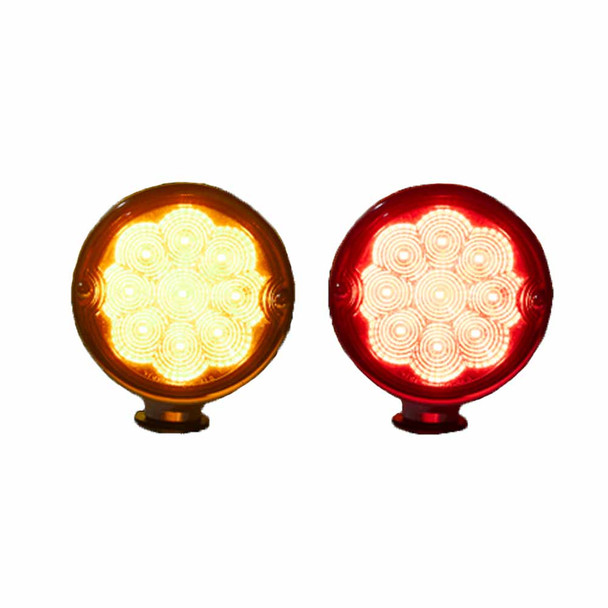 3" Double Face Round Lollipop LED Light Pair
