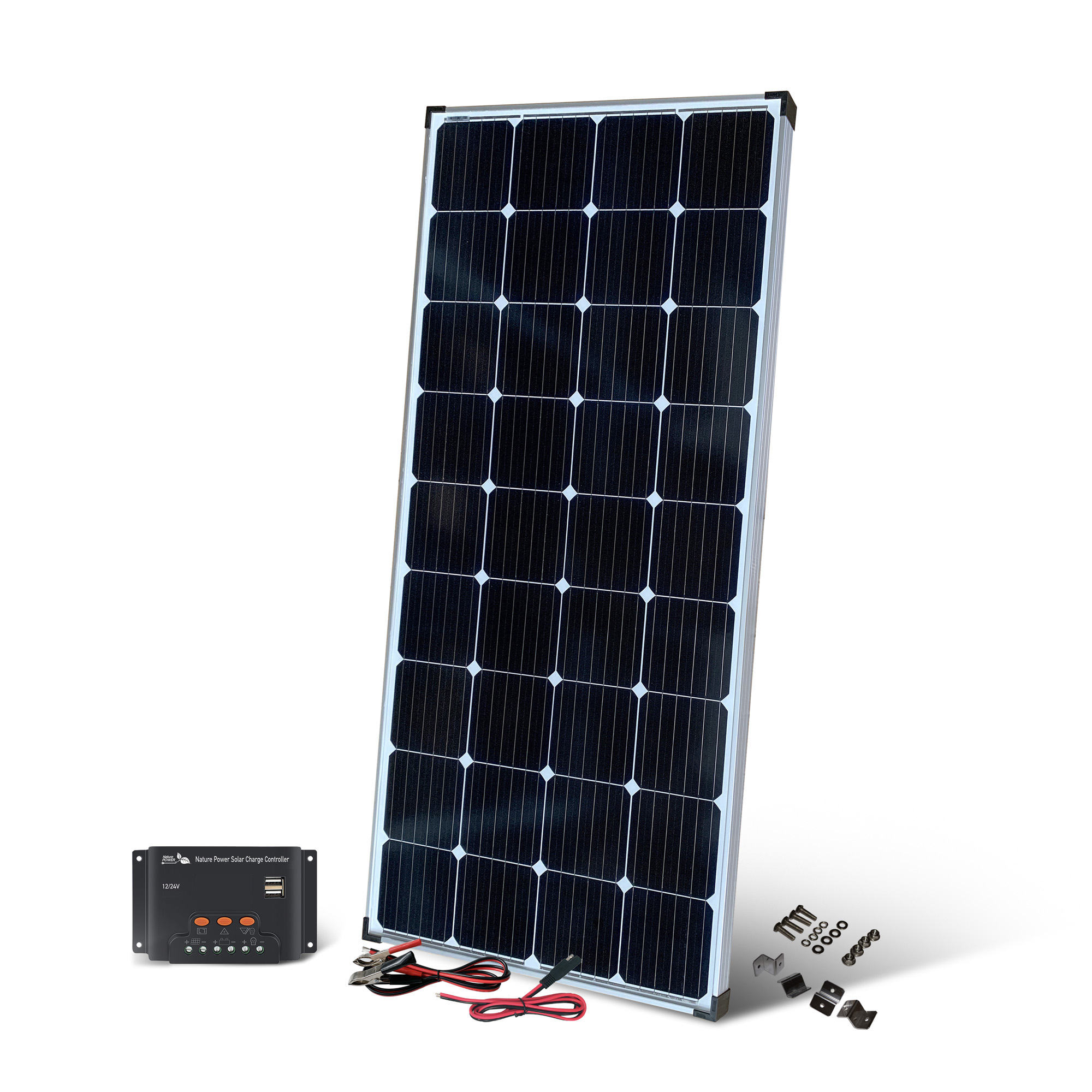 200 Watt Crystalline Solar Panel with 12 Volt Charge Controller (50200)