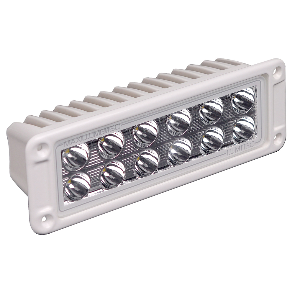 Lumitec Maxillumeh60 - Flush Mount Flood Light - White Housing - White Dimming - P/N 101336
