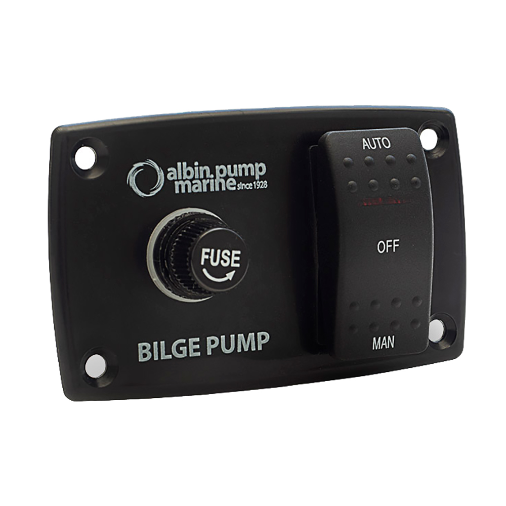 Albin Pump 3-Way Bilge Panel - 12/24V - P/N 01-66-027