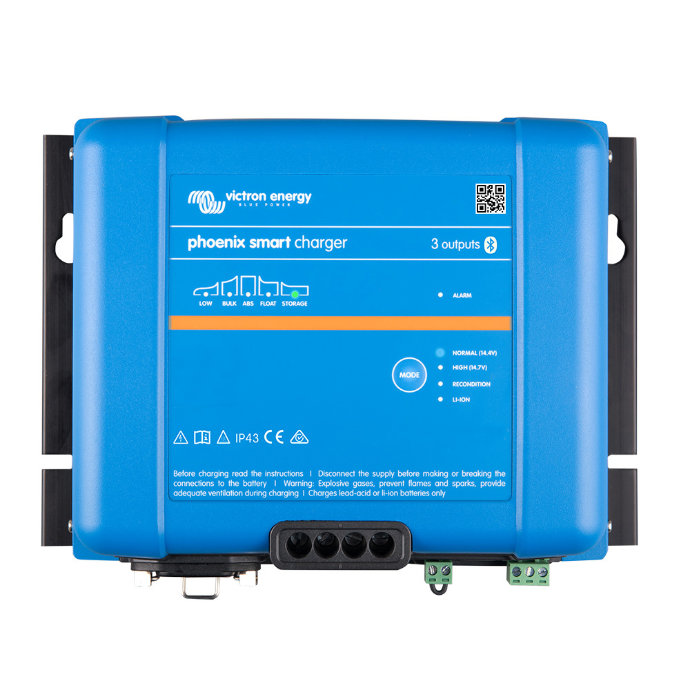 Victron Phoenix Smart IP43 Charger 24/25 (3) 120-240VAC Requires 5-15P Mains Cord - P/N PSC242553095