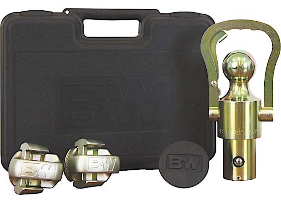B & W OEM Gooseneck Ball & Safety Chain Kit - GM/Ford/Nissan