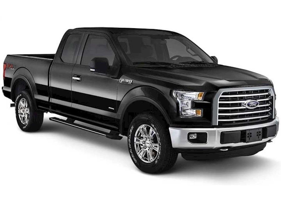 Bushwacker 16-17 f150 67.1/78.9/97.6in bed excludes w/tech pkg shadow black(g1) ff oe 4 pc