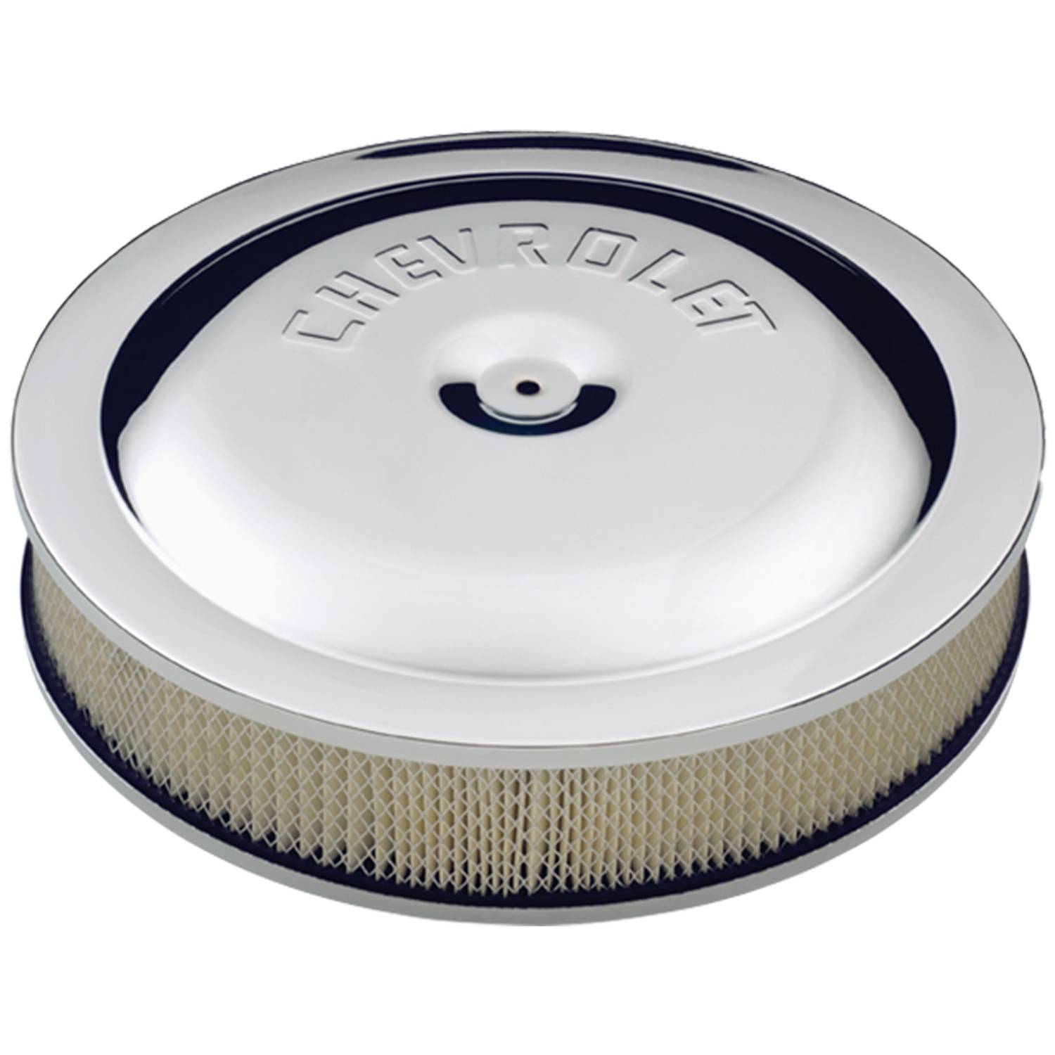 12342080 Chevrolet Performance Air Cleaner Kit 14 in Round 3 in Tall Air Filter Included