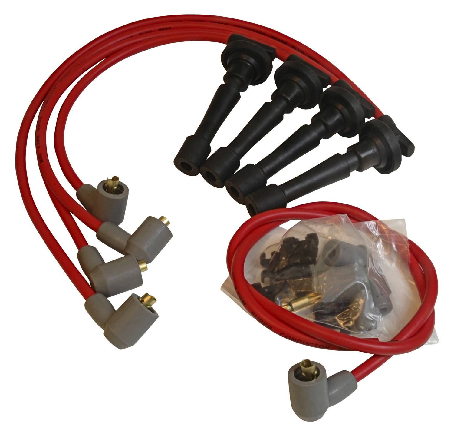 MSD Super Conductor Spark Plug Wire Set, Acura/Int.,1.8L Non-Vtec '90-'97 32329