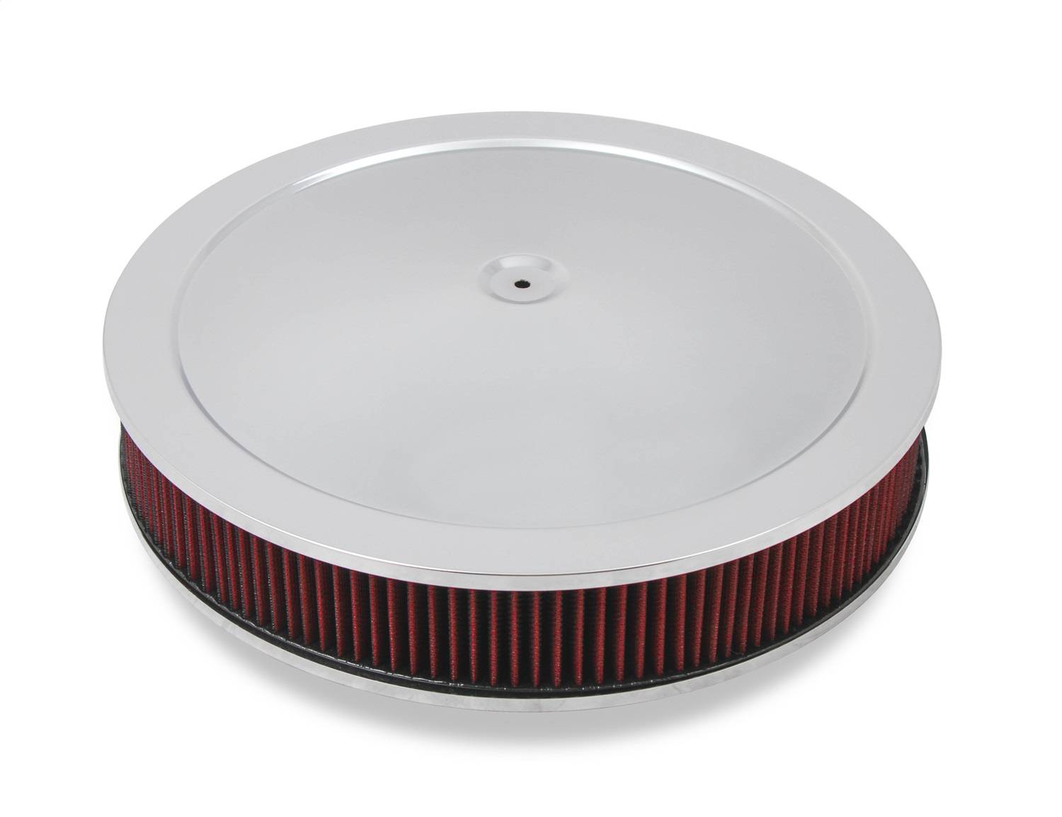 Holley 4150 Drop Base Air Cleaner Chrome W/3" Red Washable Gauze Filter 120-4130