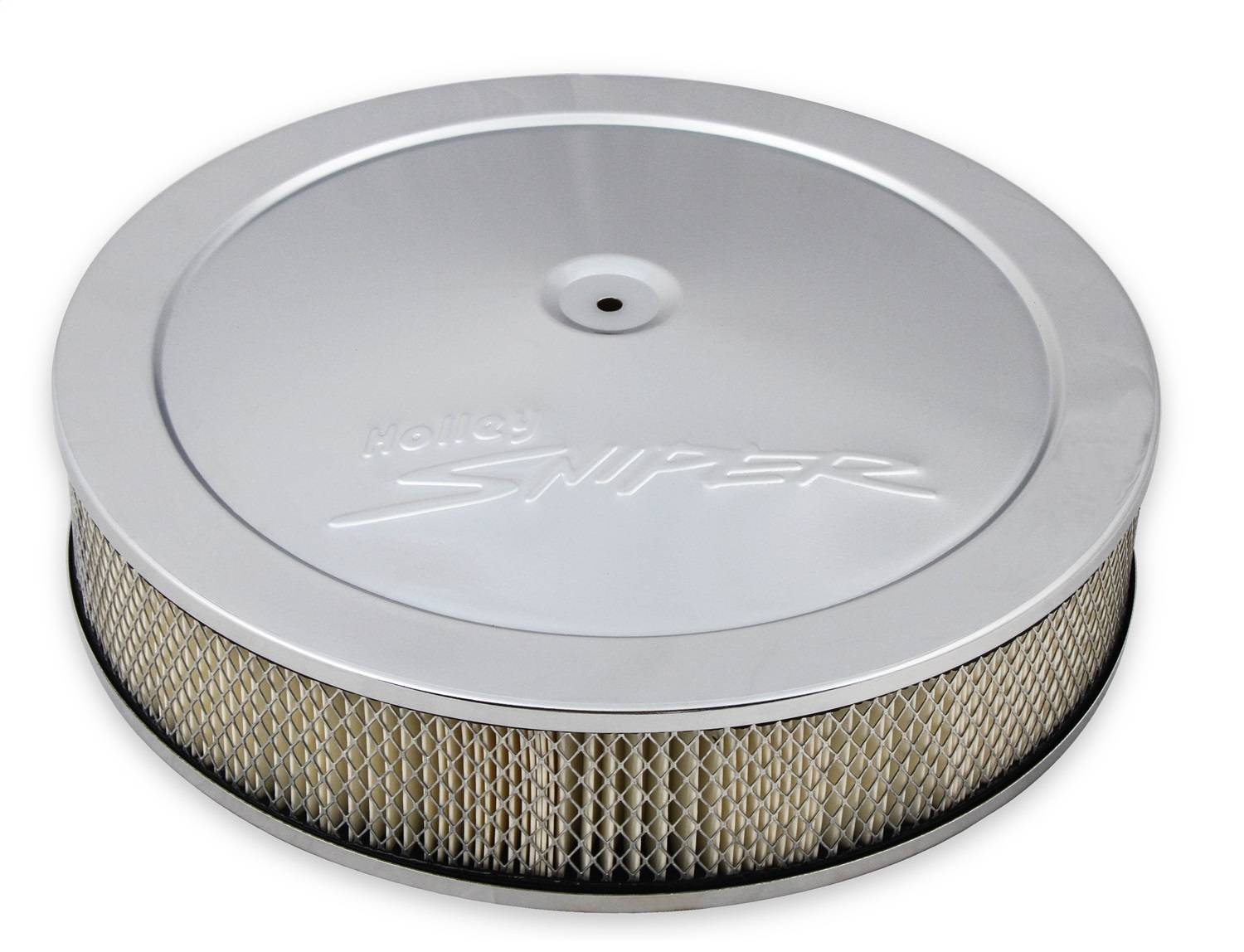 Holley Sniper Air Cleaner Assembly, 14" X 4" - Chrome Finish 120-540