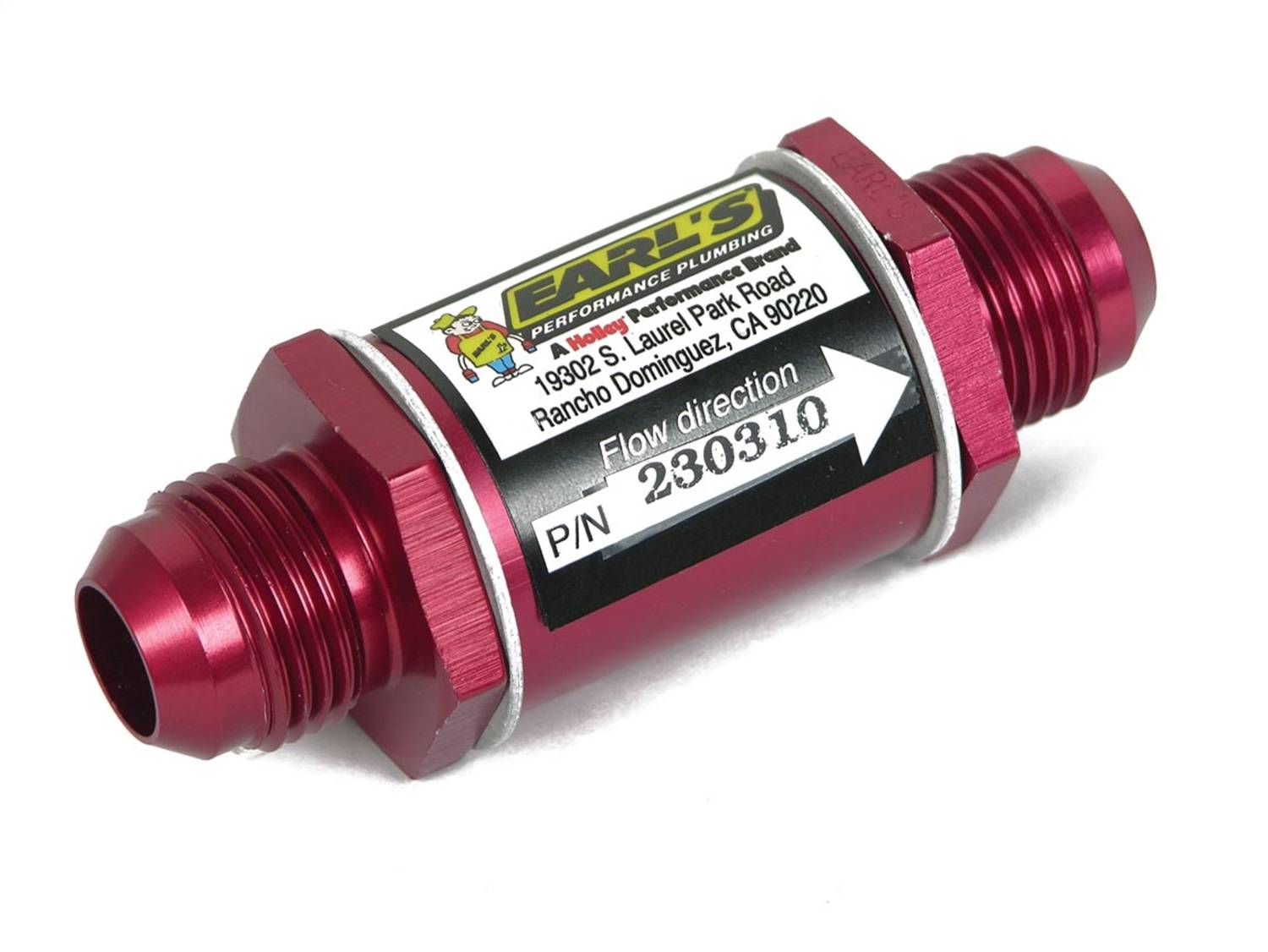Earl's Performance Aluminum In-Line Oil Filter 230310ERL