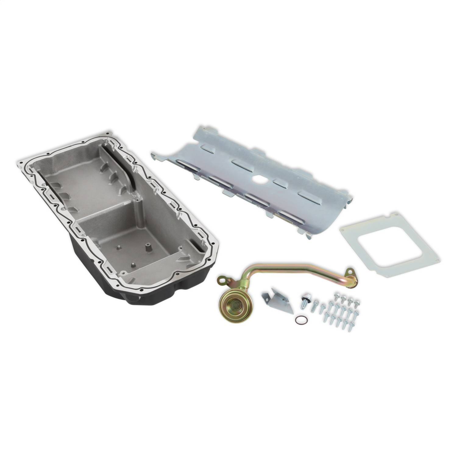 Holley Gen III Hemi Swap Oil Pan - Mid-Sump - Hellcat - Black 302-64BK