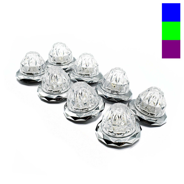 3/4" BGPW HERO LED Jewel Mini Watermelon Lights by RoadWorks (8-Pack)