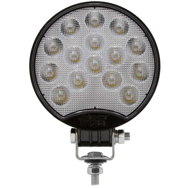 4.8" Round Work Light With Clear Polycarbonate Lens By Maxxima