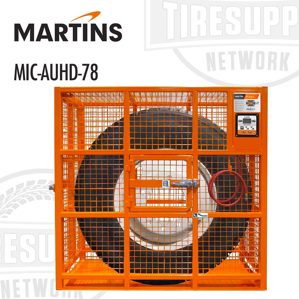 Martins | Automatic Heavy Duty Truck & OTR Tire Inflation Cage 78″ (MIC-AUHD-78)