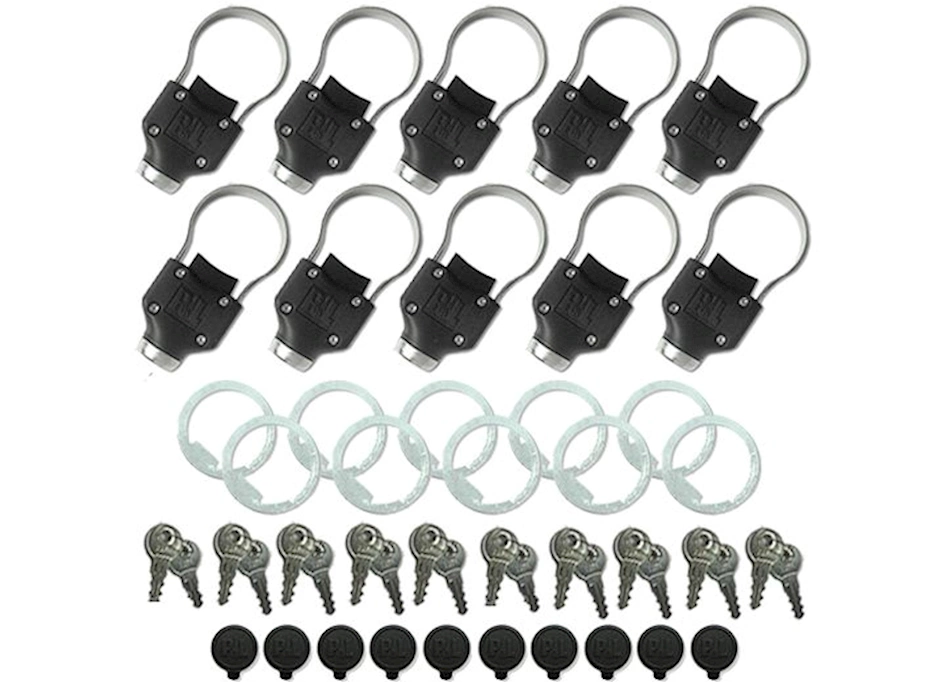 Pop N Lock The gatedefender dealer pack (10 pack all keyed differently)