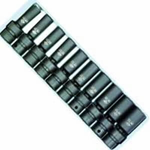 3/8" Drive 10 Piece Metric Deep Universal Impact S