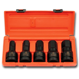 3/4" DR. 5PC SAE IMPACT HEX DRIVER SET