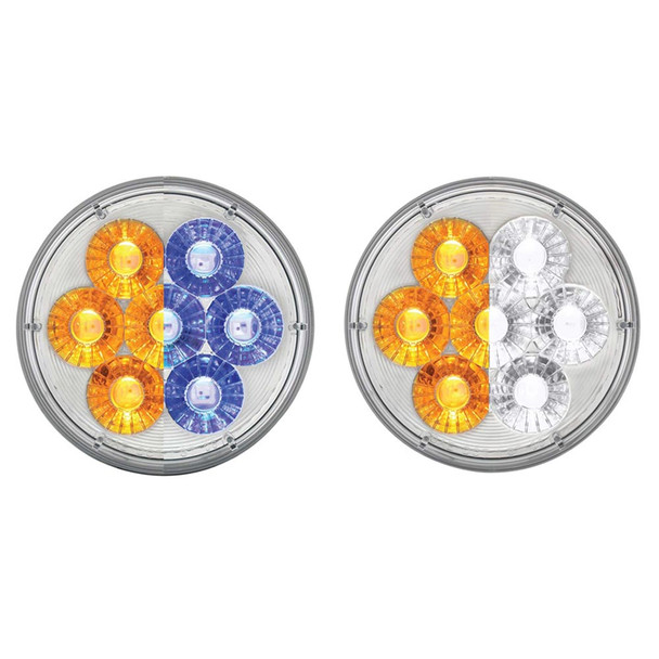 14 LED 4" Round Double Fury Amber Clearance Marker Light