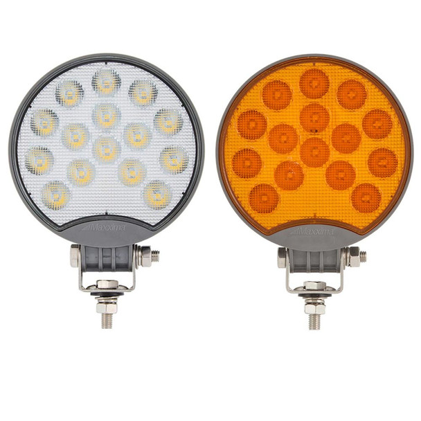 15 LED 4.8" Round MaxxHeat Work Light By Maxxima