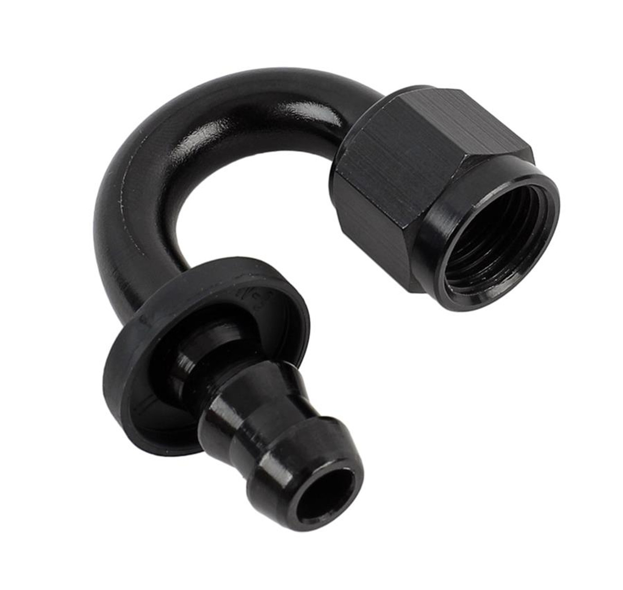 Fragola -6 AN 180 Degree Hose End Push-Lite Series 8000
