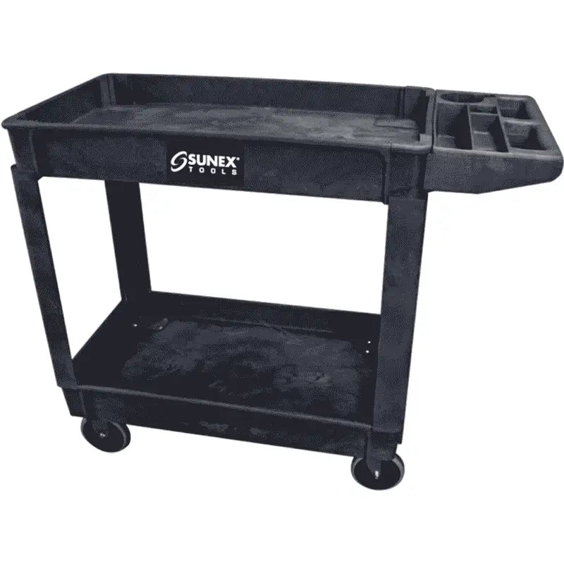 Sunex 8034 Compact Heavy Duty Utility Cart (Black)